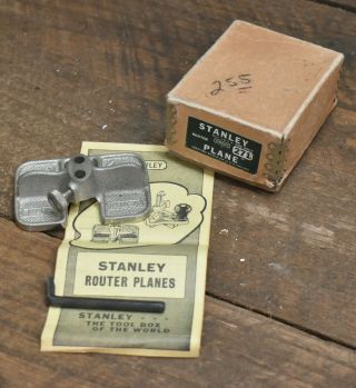 L512 - Vintage Stanley No.  271 Router Plane,  In The Box With Instrucion