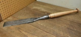 L540 - Antique Early 3 Inch Timber Frame Slick Chisel By John Mcochr