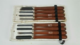 Vintage 8 Piece Craftsman Lathe Knife / Chisel Set - High Speed Steel