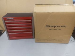Snap On Micro Roll Cab Mini 5 Drawer Tool Box Red Kmc922a