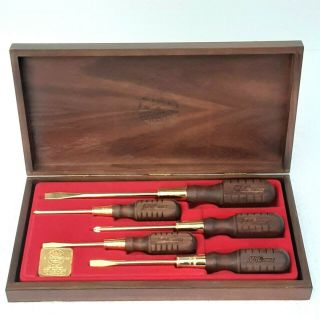 Mac Tools Limited Edition 24k Gold Plated 5pc Screwdriver Set 1986