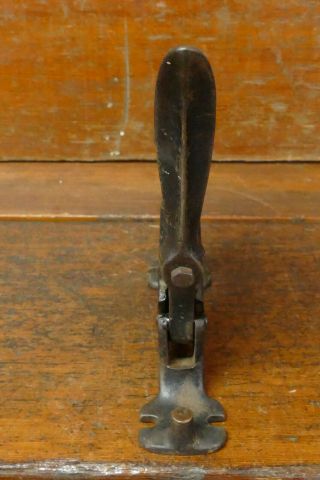 Vintage Antique E.  C.  Stearns & Co Cast Iron Anvil Leather Punch Riveter Press 3