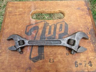 Vintage Crescent Tool Co.  6” 8” Double End Adjustable Wrench Jamestown,  Ny Usa