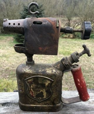 Antique Brass Blow Torch Clayton And Lambert Co.  Detroit Mi 10”
