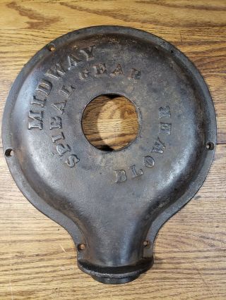 Champion Midway Spiral Gear Blower Cover Coal Forge Cast Iron Blacksmith Anvil