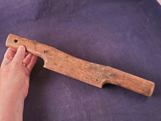 Massive Wooden Spoke Shave - 5 1/4 " Blade And 15 " Wide Tool