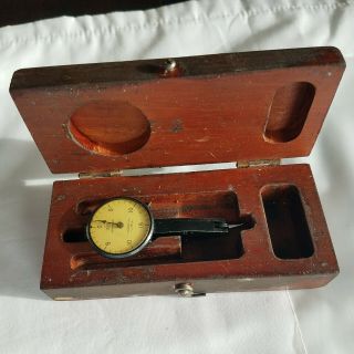 Brown And Sharpe Antique Test Indicator With Case.  Made In Usa