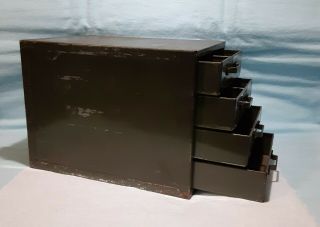 Vintage Kennedy Small Industral 4 Drawer Metal Parts Bin Organizer Cabinet Usa
