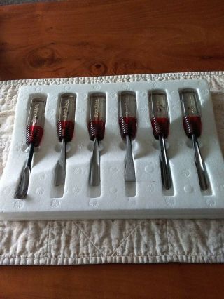 Buck Bros.  Wood Carving Tools Six Piece Basic Set No.  300 Vintage Chisels