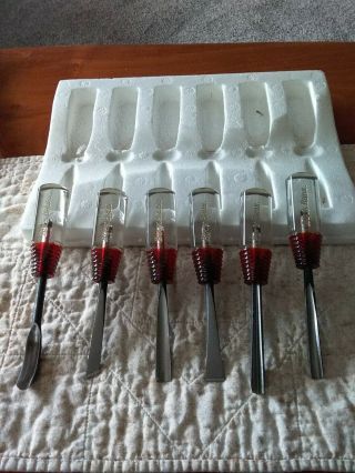 BUCK BROS.  WOOD CARVING TOOLS SIX PIECE BASIC SET No.  300 VINTAGE CHISELS 2