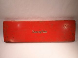 Vintage Snap - On Kra - 281 Red Metal Tool Case Box 19 " X 6 "