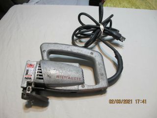 Vtg Milwaukee 16 Gauge Shear Hand Held Electric Tool Serial 220 - 15443