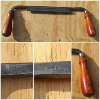 Vintage Witherby 8 " Draw Knife Shave Plane Woodworking Carving Tool Great Shape