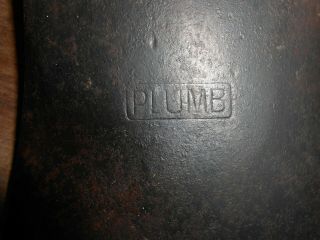 Antique Vintage Plumb Axe Head 3 lbs 5 ounces 3