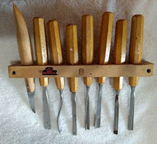 Classic Nooitgedagt 8 Piece Wood Carving Set.  Top Quality.  Everything You Need