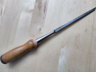 Vintage T.  H.  Witherby Mortise Socket Wood Chisel 1/8 " Wide - Woodworking Tool