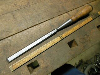 Vintage T H Witherby 1/2 " Bevel Edge Socket Chisel Old Wood Carving Tool