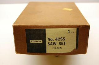 Stanley No.  42ss Saw Set In The Box New/old Stock