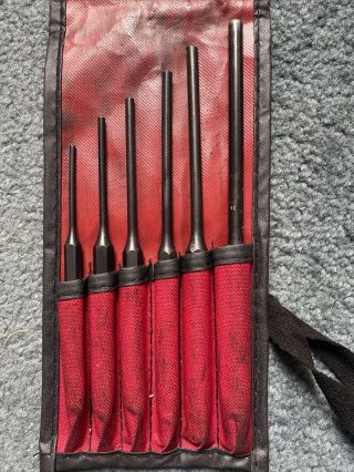 6 Pc Snap - On Ppcl60bk Punch Set W/case 5/16 " To 3/8 "