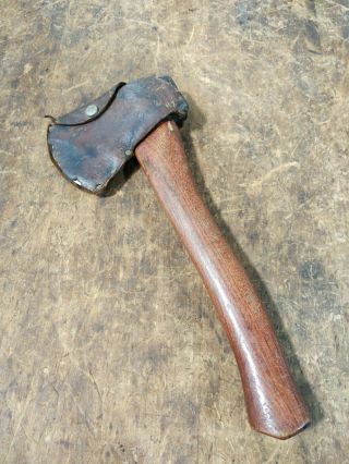 Vintage Plumb Hand Axe Hatchet W/sheath - Official Scout Axe National