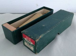 Vintage Keuffel And Esser K&e 16 Oz.  Brass Plumb Bob 6481 W/box - - - -