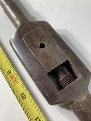 VINTAGE 19” NO.  7 TAP WRENCH GREENFIELD TAP & DIE MA. 2