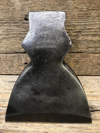 Hand Made Drop Forged Large 3 3/4 Lb Hewing Hatchet Head Vintage Broad Axe