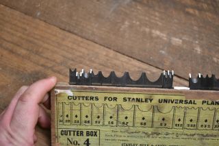L483 - Antique Stanley No.  55 Plane Cutters BOX 4 2