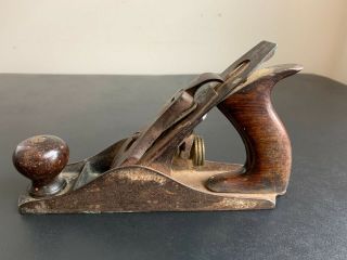 Antique Stanley No.  3 Smoothing Plane Woodworking Tool (attic Fresh)