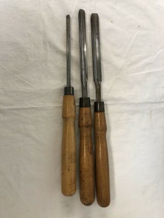 (3) " Keen Kutter) Wood Turning Chisels