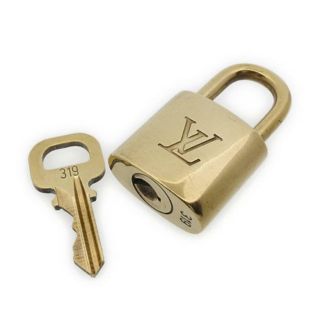 Louis Vuitton Gold Single Key Lock Pad Lock And Key Padlock (random Number)