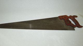 Vintage Henry Disston & Sons D - 23 Hand Saw 8 Pt 1928 - 1940 26 Inch