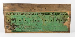 Cutters For Stanley Universal Plane No 55 Box No 1 Vintage Tools