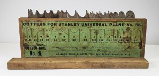 Cutters for Stanley Universal Plane No 55 Box No 4 Vintage Tools 2