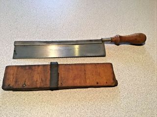 Vintage Henry Disston & Sons 10 " Dovetail Saw No.  68 W/blade Cover