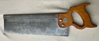 Vintage Henry Disston & Sons No.  4 Back Saw 14 ",  U.  S.  A.