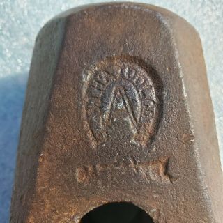 Vintage Atha Tool Co.  10 Lb Cast Steel Blacksmith Hammer.  Unigue Logo, .