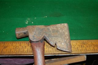 Vintage Plumb Carpenter Axe Hatchet Hammer Head Nail Puller USA handle 3