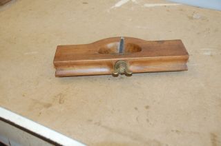 Vintage Beech And Brass Hand Router Woodworkers