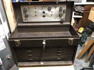 Vintage Kennedy 7 Drawer Machinist Tool Chest Possibly 520 With Keys