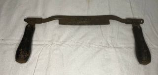 Antique Vintage Draw Knife 6” Wood Handle Adjustable Hand Tool Wood