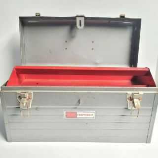 Vintage Sears Craftsman Usa 18 " Mechanics Tool Box Metal Tray 6500