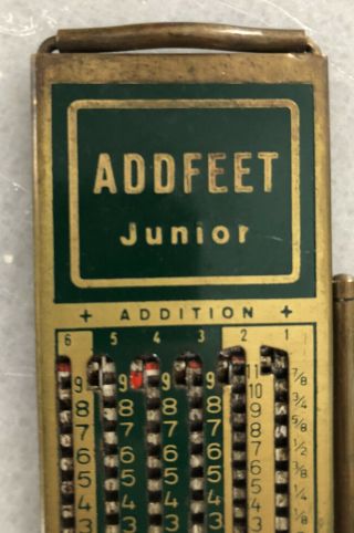 Vintage Addfeet Junior Addiator - System W/leather Case Made In Germany