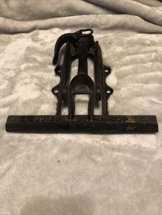 Antique Wentworth’s No.  1 Cast Iron Saw Vise Clamp Sharpening