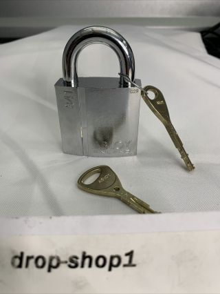 Abloy 341 Enforcer Padlock W/ 2 Keys - Security.  Purchased 2021