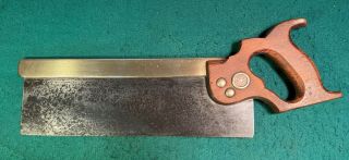 12 " Brass Backed Tenon Saw Warranted Superior