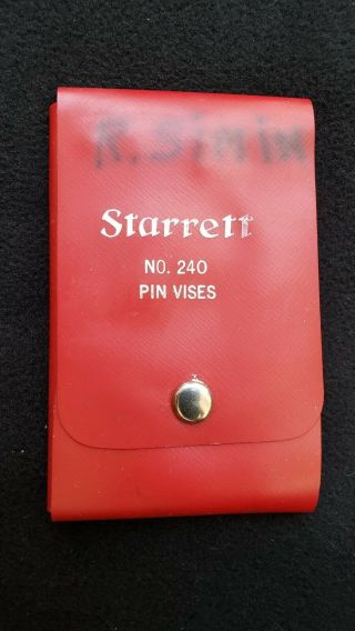 Starrett No.  240 Set Of 4 Pin Vises,  Range 0 -.  200 Inches
