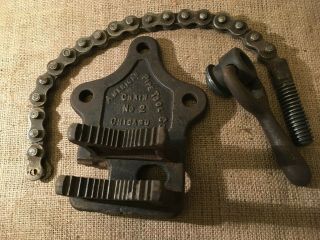 Vintage American Pipe Tool Co.  Chain Vise No.  2 Chicago Usa
