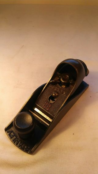 Stanley Four Square Block Plane 6 1/4 " Long 1 5/8 " Cutter (inv737)