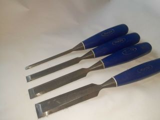 Marples Record Hand Tool Set 4 Wood Chisels Made In Sheffield England